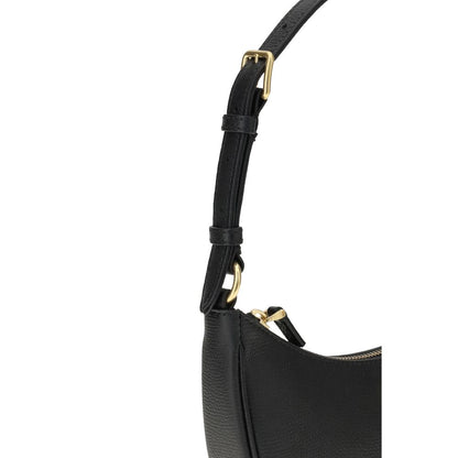Valentino Garavani Black Calf Leather Bos Taurus Shoulder Bag