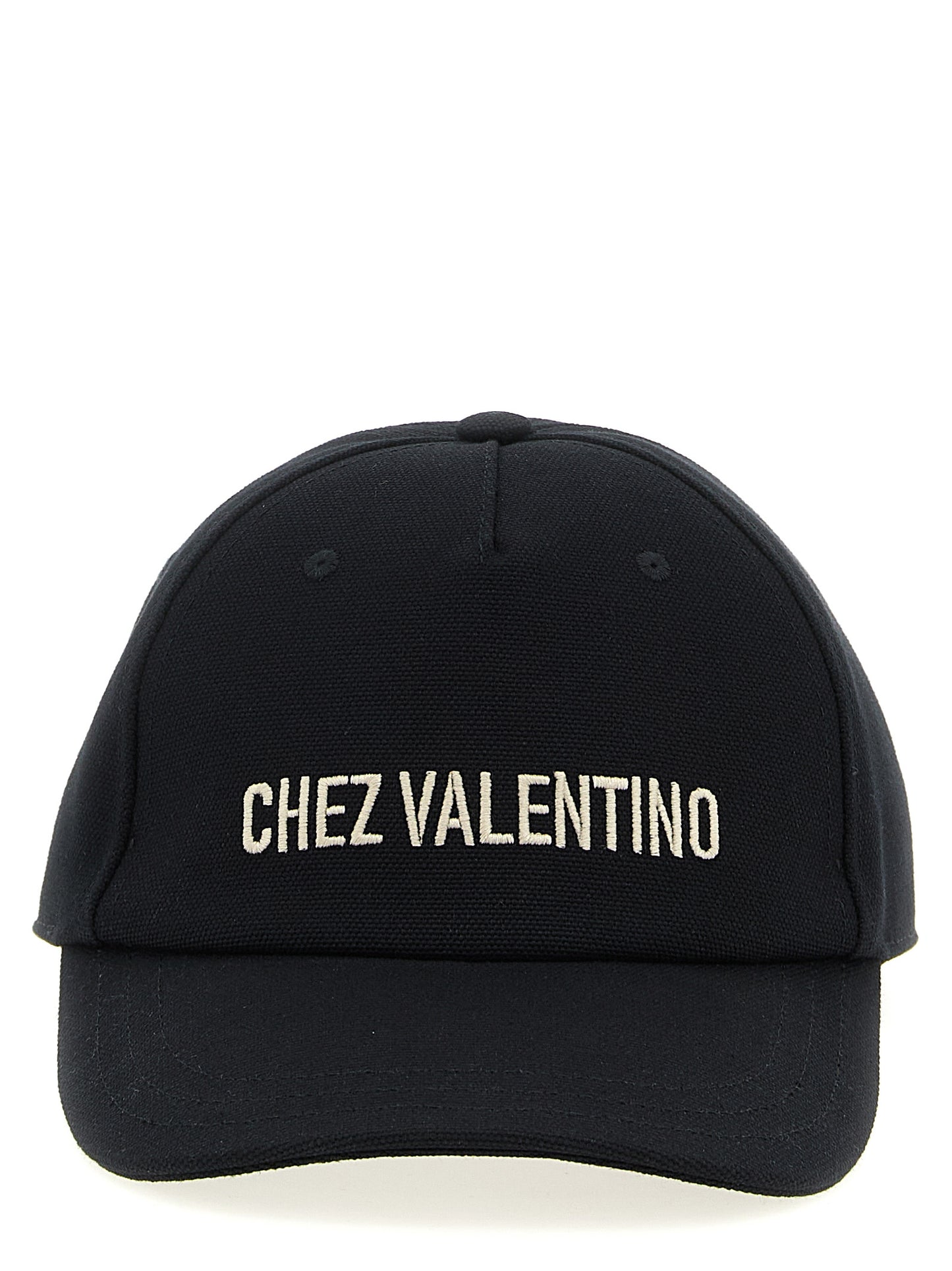 Valentino Garavani Black Cotton Cap (Baseball Hat)