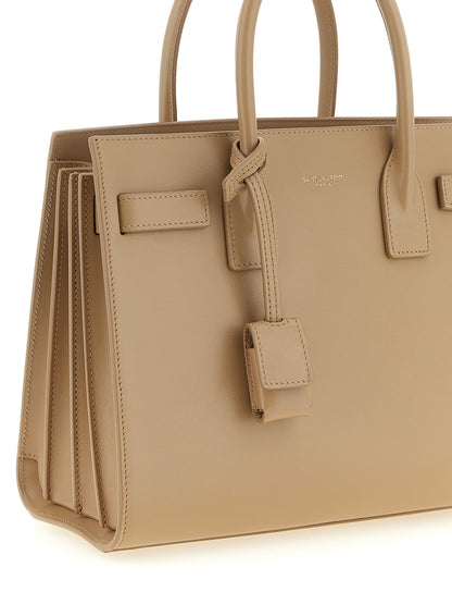 Saint Laurent Beige Calfskin Handbag