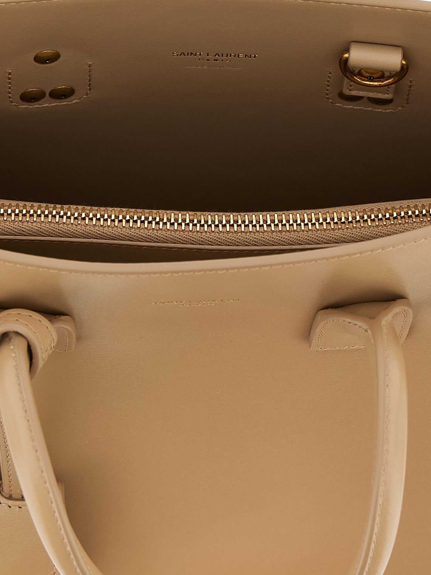 Saint Laurent Beige Calfskin Handbag