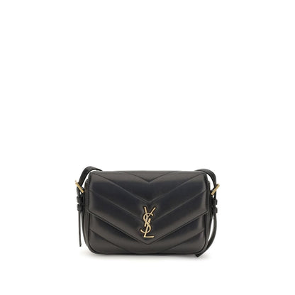 Saint Laurent Black Lamb Ovis Aries Aries Shoulder Bag