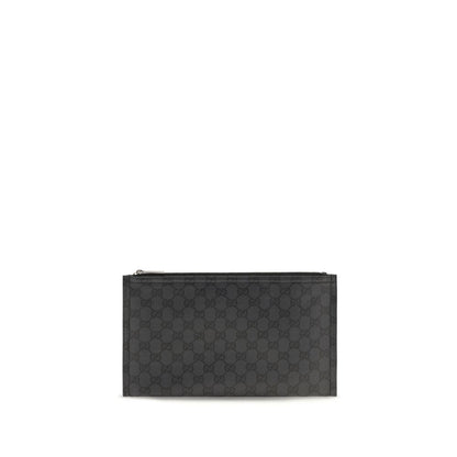 Gucci Black Cotton Clutch Bag