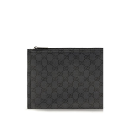 Gucci Black Cotton Clutch Bag
