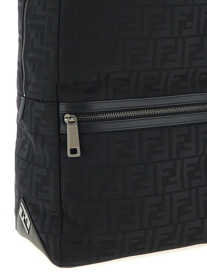 Fendi Black Polyamide Backpack