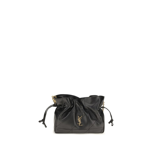 Saint Laurent Black Lamb Ovis Aries Aries Clutch Bag