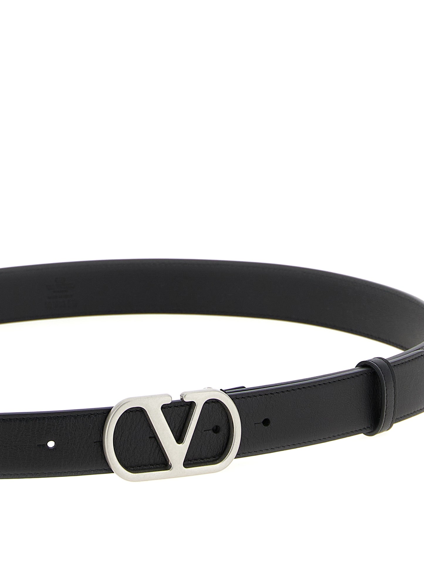 Valentino Garavani Black Calfskin Regular Belt