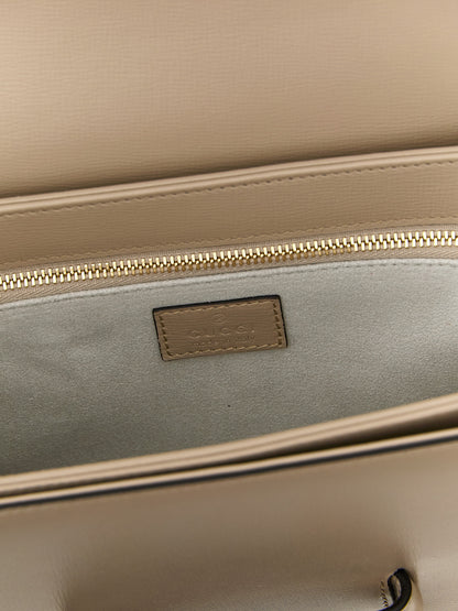 Gucci Beige Calfskin Shoulder Bag