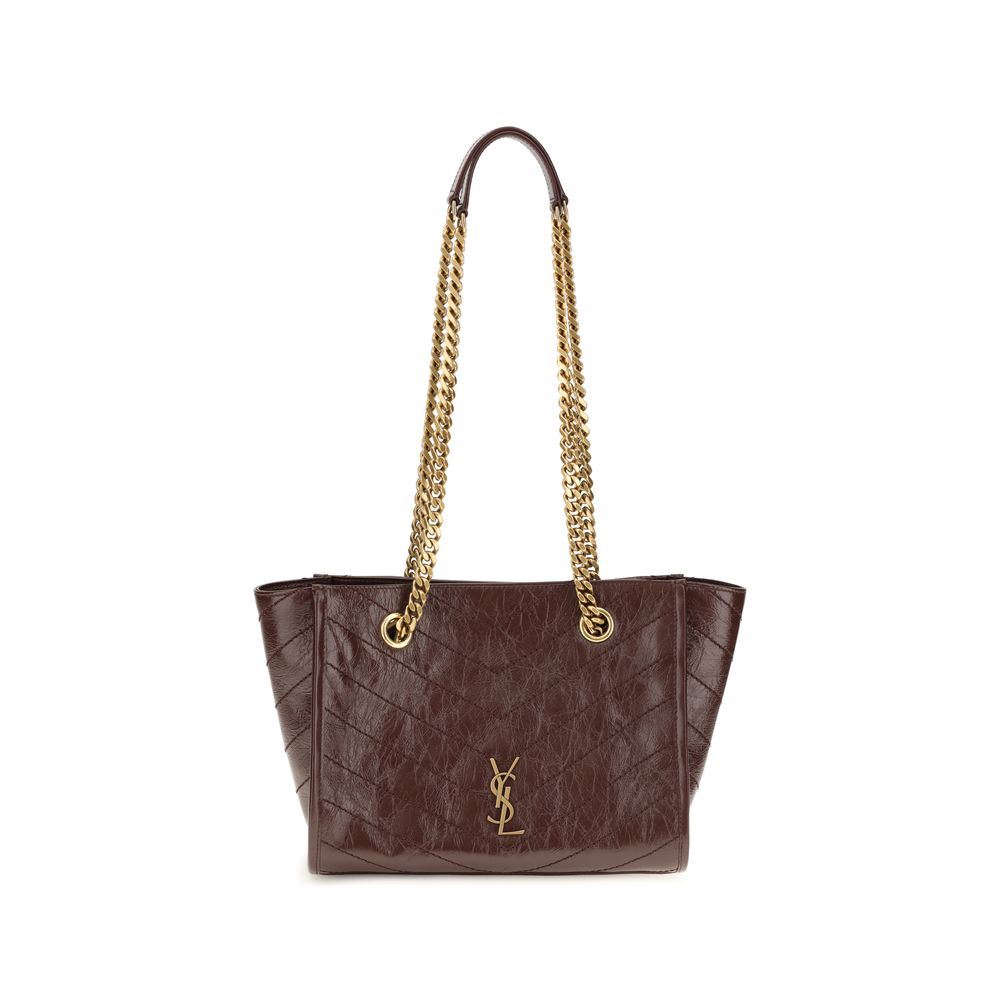 Saint Laurent Brown Calf Leather Bos Taurus Shoulder Bag