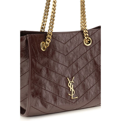 Saint Laurent Brown Calf Leather Bos Taurus Shoulder Bag