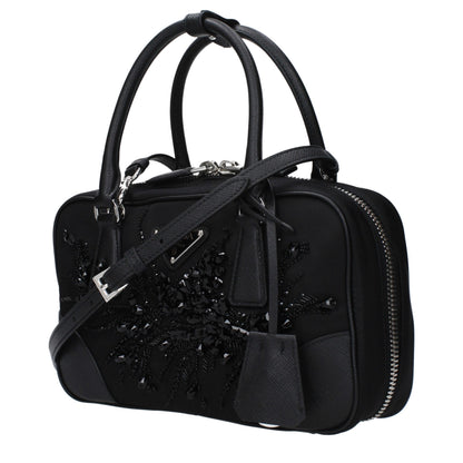 Prada Black Fabric Handbag