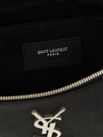 Saint Laurent Black Lamb Leather Crossbody Bag