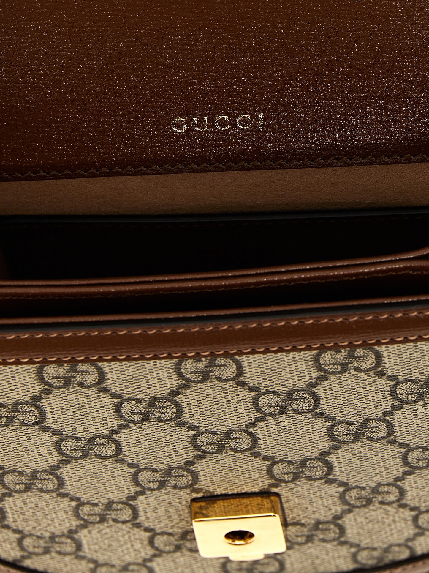 Gucci Brown Polyethylene Handbag