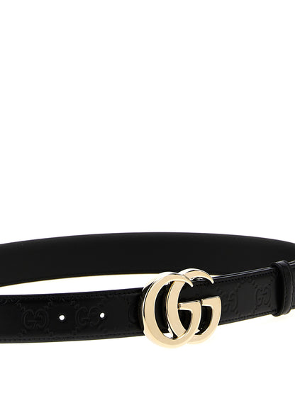 Gucci Black Calfskin Regular Belt