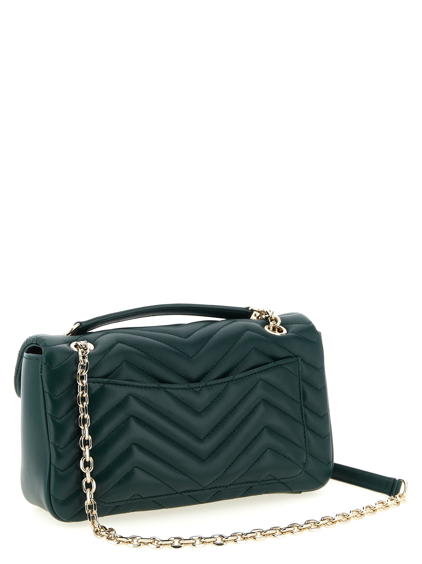 Gucci Bicolor Lamb Leather Shoulder Bag