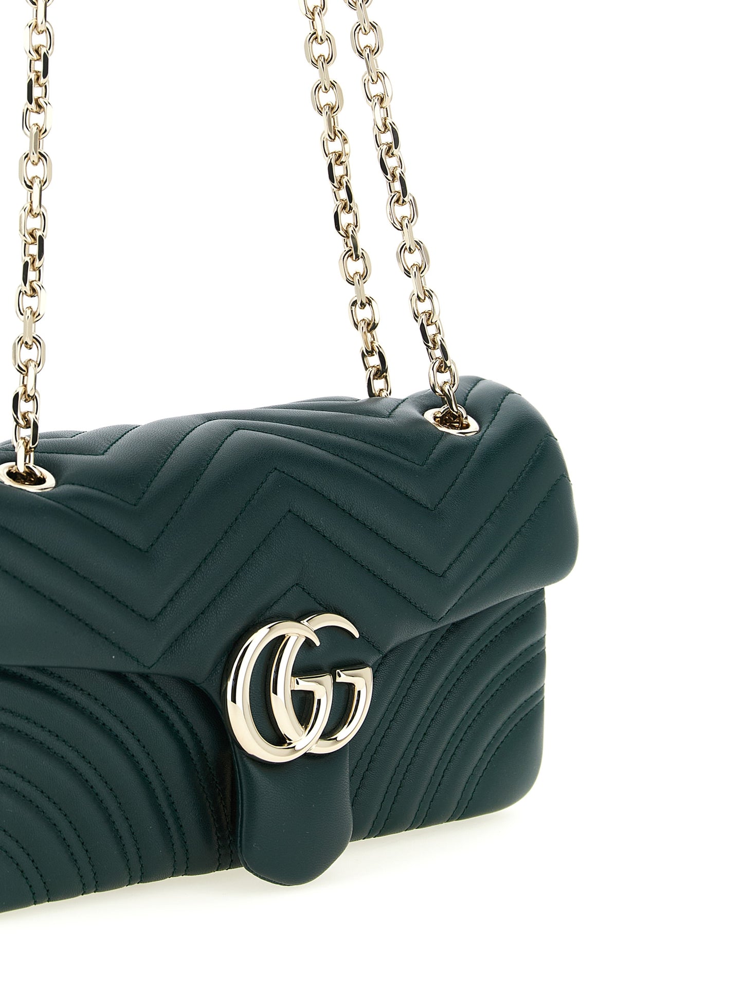 Gucci Bicolor Lamb Leather Shoulder Bag