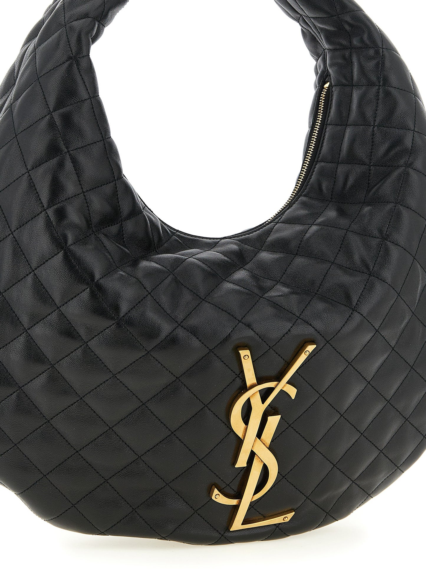 Saint Laurent Black Lamb Leather Shoulder Bag
