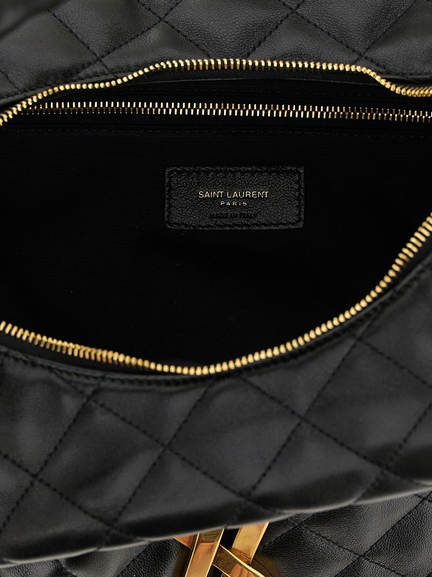 Saint Laurent Black Lamb Leather Shoulder Bag