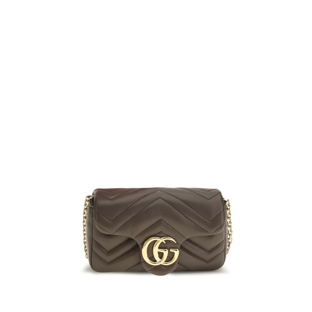 Gucci Brown Calf Leather Bos Taurus Shoulder Bag