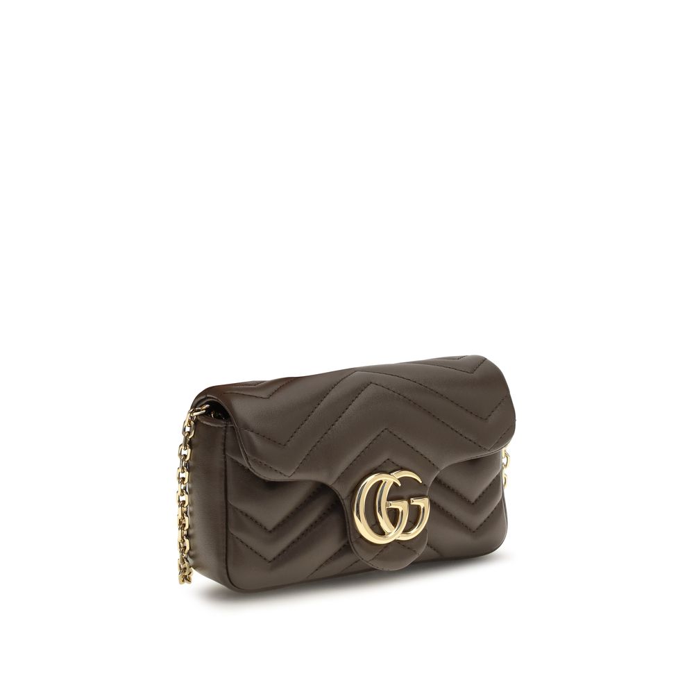 Gucci Brown Calf Leather Bos Taurus Shoulder Bag