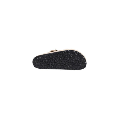 Birkenstock Beige Suede Leather Clogs
