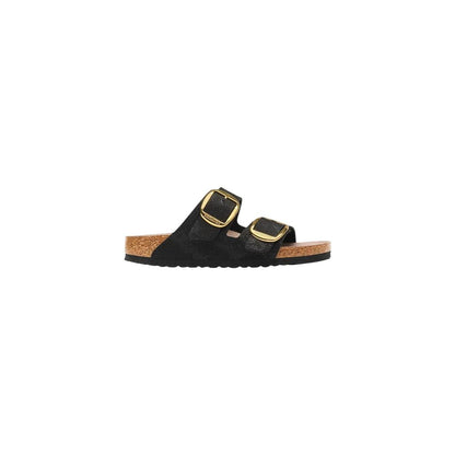 Birkenstock Black Synthetic Flat Sandals