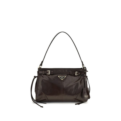 Prada Brown Calf Leather Bos Taurus Handbag