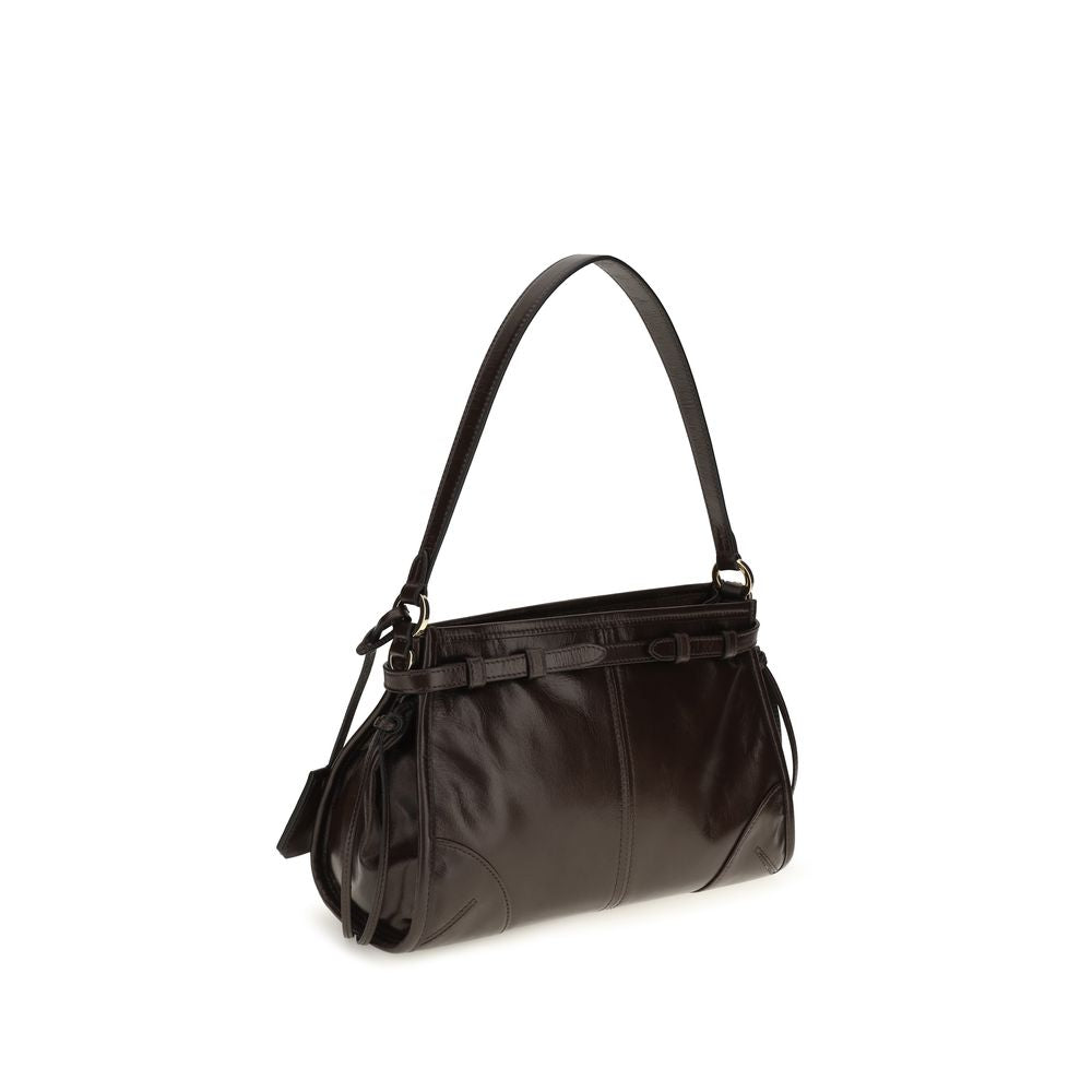 Prada Brown Calf Leather Bos Taurus Handbag
