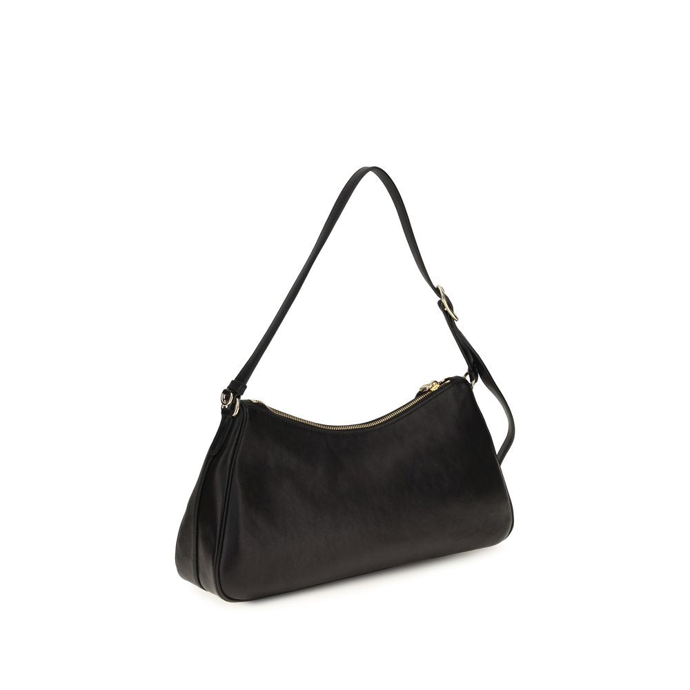 Prada Black Calf Leather Bos Taurus Shoulder Bag