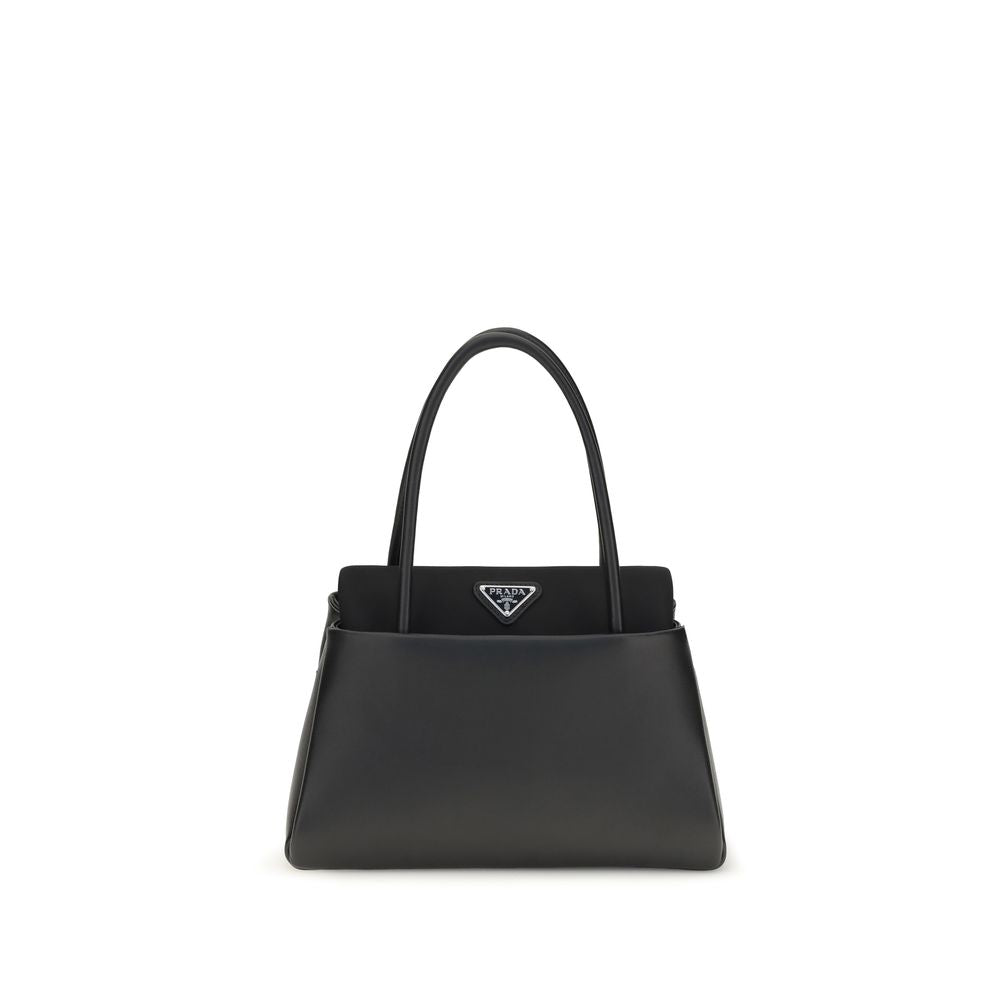 Prada Black Calf Leather Bos Taurus Handbag