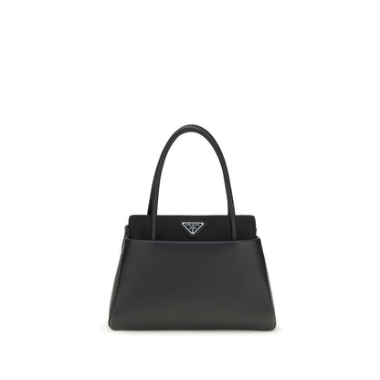 Prada Black Calf Leather Bos Taurus Handbag