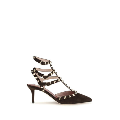 Valentino Garavani Brown Goatskin High Heel Pumps