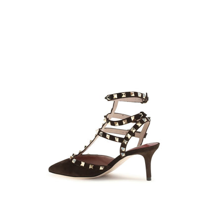 Valentino Garavani Brown Goatskin High Heel Pumps