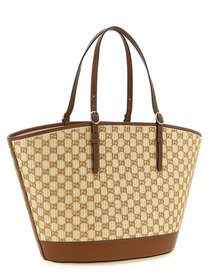 Gucci Brown Cotton Handbag