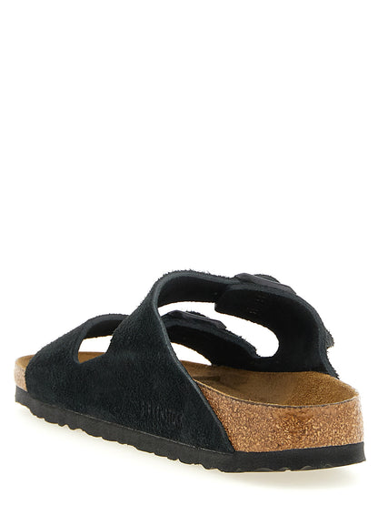 Birkenstock Black Calfskin Slides