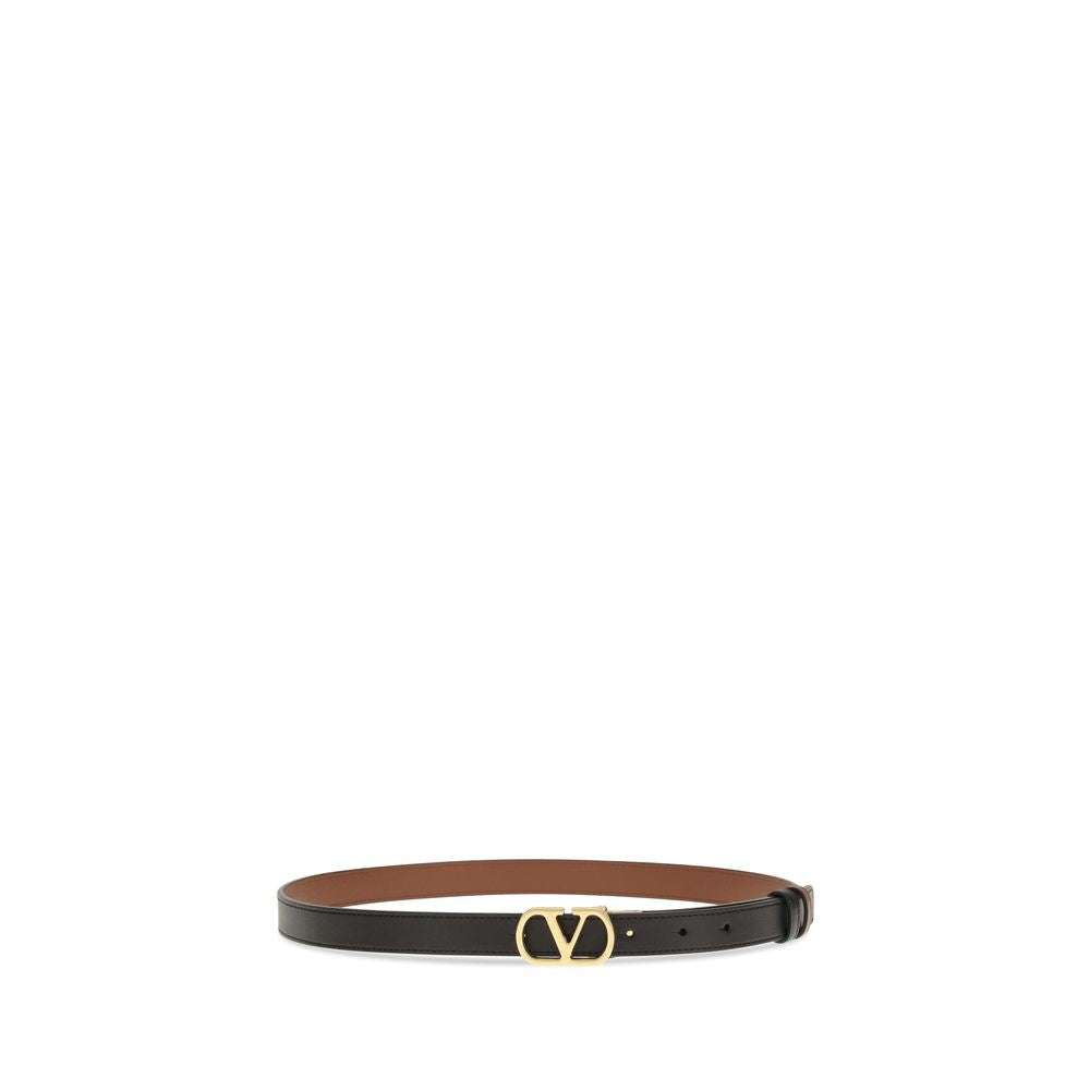 Valentino Garavani Black Lamb Ovis Aries Aries Regular Belt