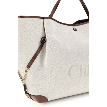 Chloé Beige Cotton Shoulder Bag