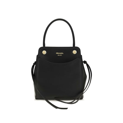 Prada Black Calf Leather Bos Taurus Shoulder Bag