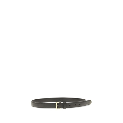 Prada Black Calf Leather Bos Taurus Regular Belt
