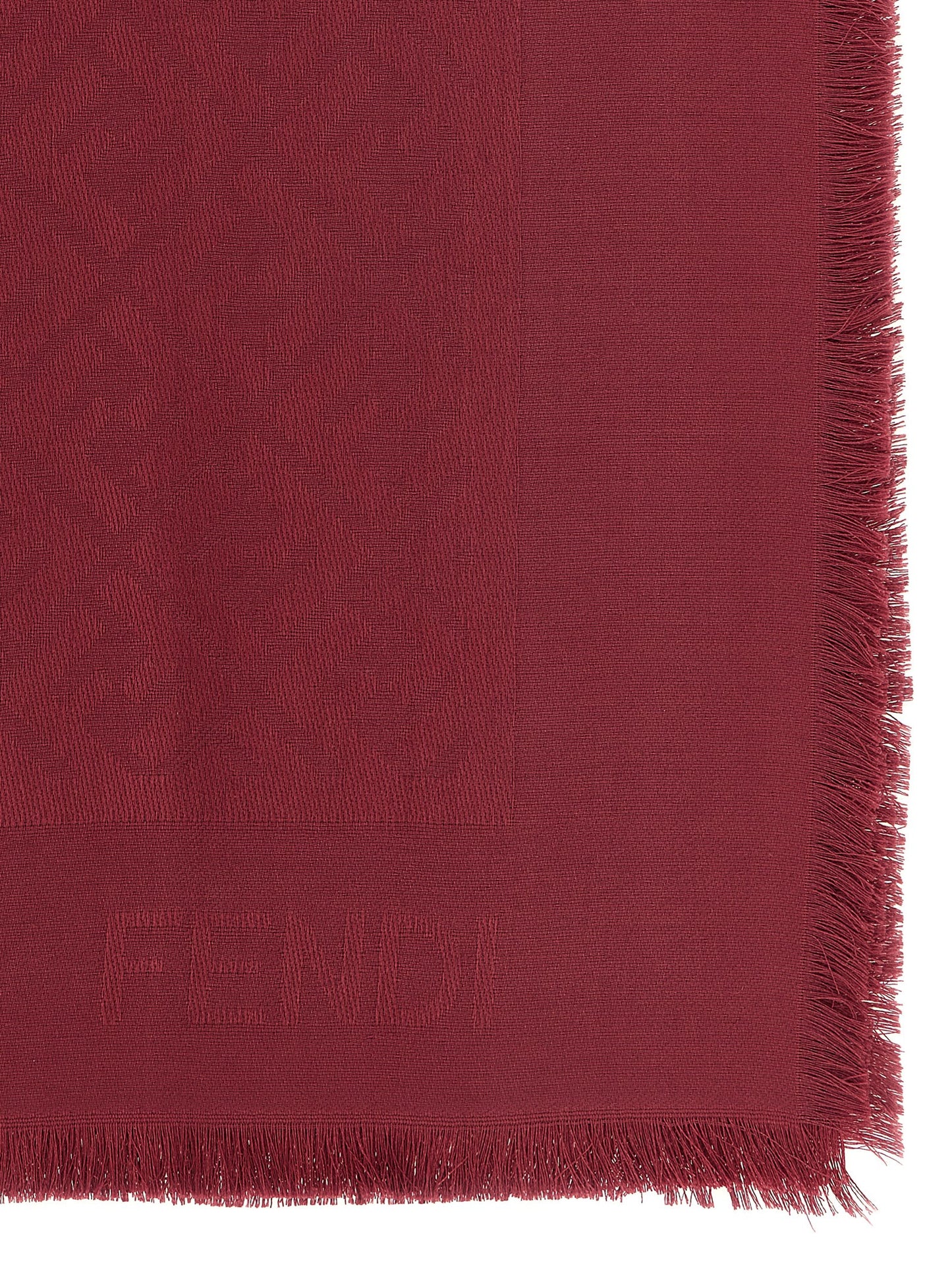 Fendi Bordeaux Silk Foulard