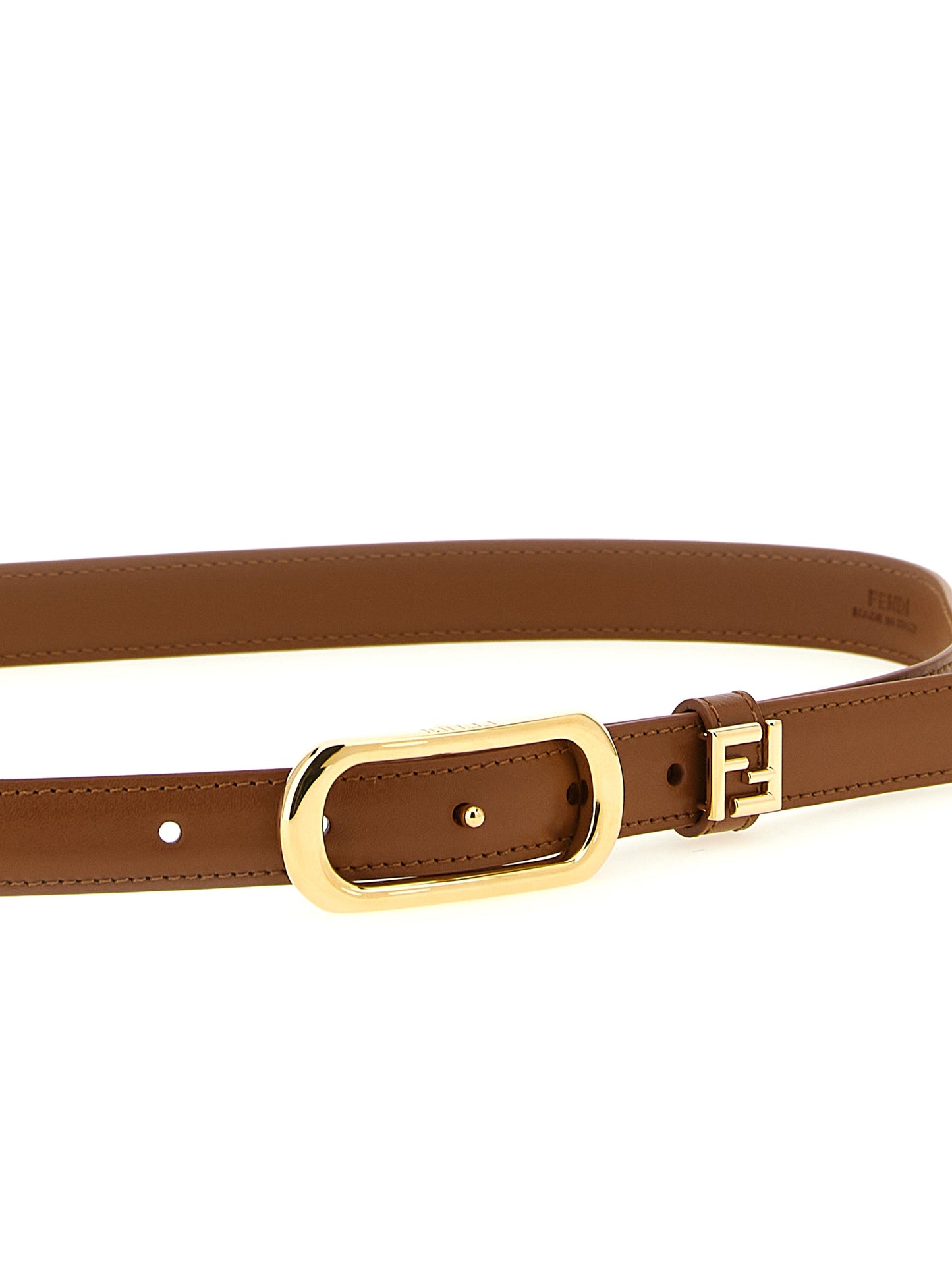 Fendi Brown Calfskin Regular Belt