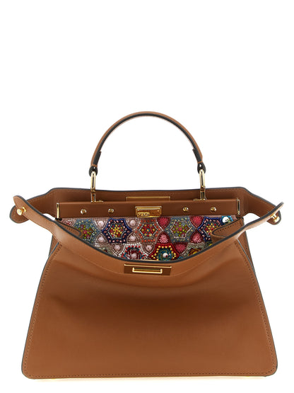 Fendi Brown Calfskin Crossbody Bag