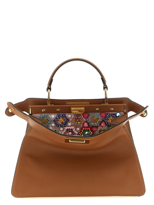 Fendi Brown Calfskin Crossbody Bag
