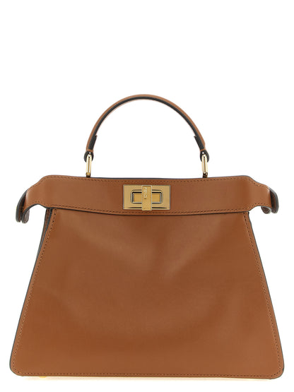Fendi Brown Calfskin Crossbody Bag