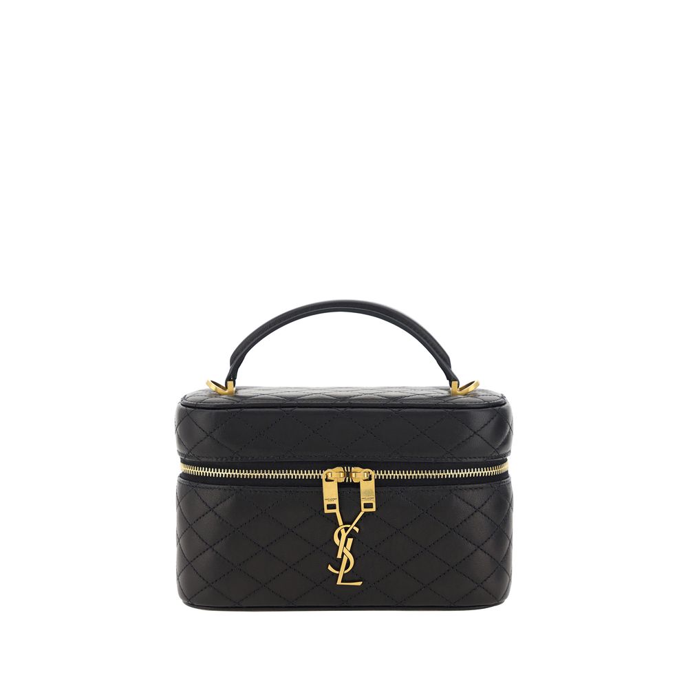 Saint Laurent Black Lamb Ovis Aries Aries Shoulder Bag