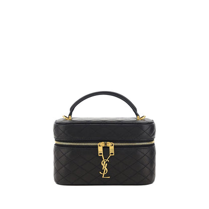 Saint Laurent Black Lamb Ovis Aries Aries Shoulder Bag