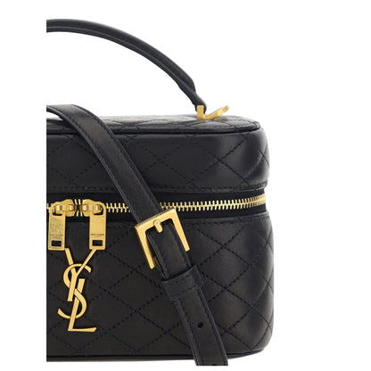 Saint Laurent Black Lamb Ovis Aries Aries Shoulder Bag