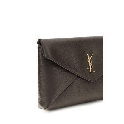 Saint Laurent Brown Lamb kuvertväska