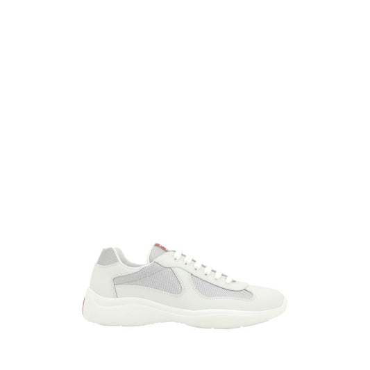 Prada White Polyamide Low Top Sneakers