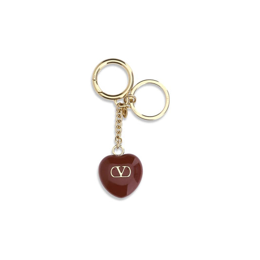 Valentino Garavani Bordeaux Brass Keychain