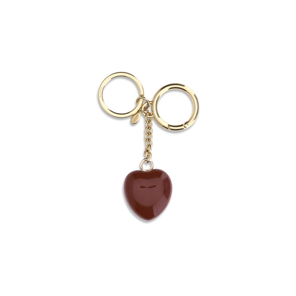 Valentino Garavani Bordeaux Brass Keychain